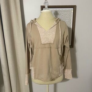 BKE Pieced Waffle Knit Pullover